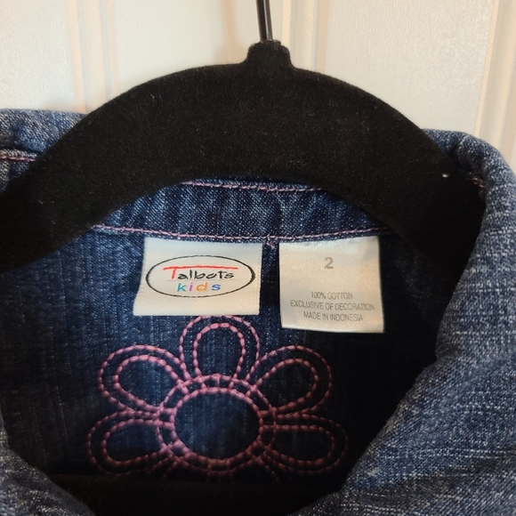 Girls Talbots Kids denim jacket, Y2T - Picture 3 of 4
